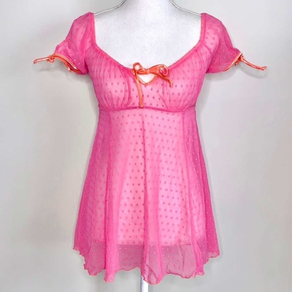 VICTORIA’S SECRET BUBBLEGUM BARBIE BABYDOLL SLIP